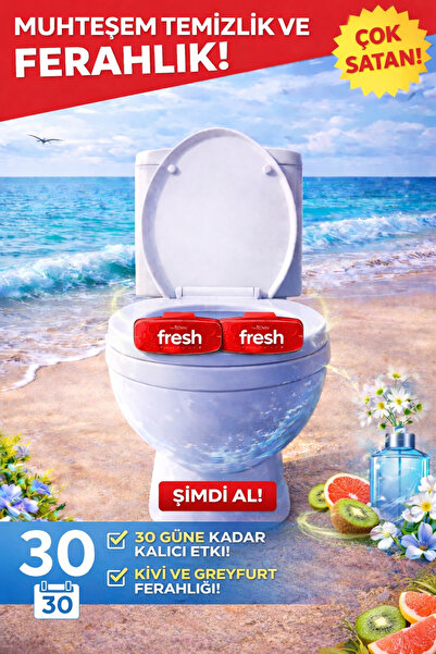 Fresh Products Marvel 2.5 Clip Eco WC Koku Giderici Kivi & Greyfurt Aromalı 2...