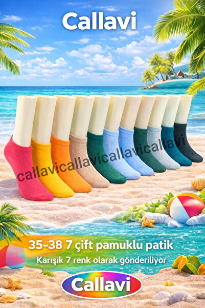 CALLAVI Patik Penye düz patik 7 Çift