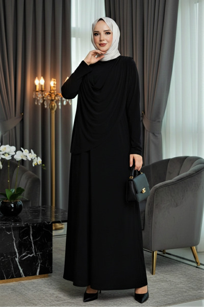 modamira Kadın Sandy Siyah Önü Degaje Detaylı Tarz Davet Nişan Anne Özel Tasa...