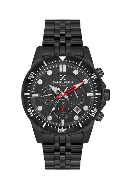 Daniel Klein Exclusive Black Stainless Steel Watch for Men DK.1.14233-4