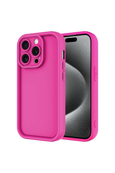Hatreds Apple  iPhone 15 Pro Uyumlu Renkli Yeni Tasarım Kamera Korumalı Kılıf