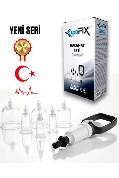 HACAMATSEPETİ 6 Lı Hacamat Seti, Vakumlu Hacamat Kupası, Masaj Seti, Hacamat ...