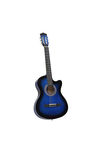 OEM Acoustic guitar 4-4-6 metal strings - Blue
