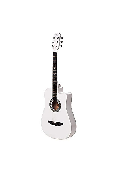 OEM Chitara acustica 4-4-6 corzi metalice - Alb