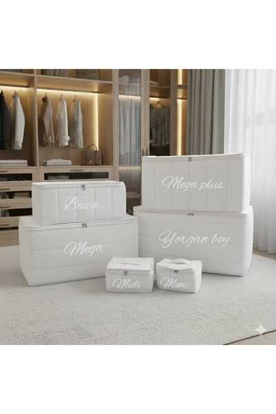 ATLAS HURÇ Yeni Nesil Asil Hurç Seti Krem Renk 6’lı Saklama ve Düzenleme Seti