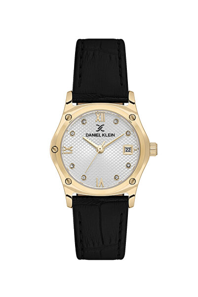 Daniel Klein Premium Black Leather Watch for Women DK.1.14270-2