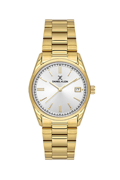 Daniel Klein ساعة نسائية فاخرة من الفولاذ المقاوم للصدأ مطلية بالذهب DK.6.141...