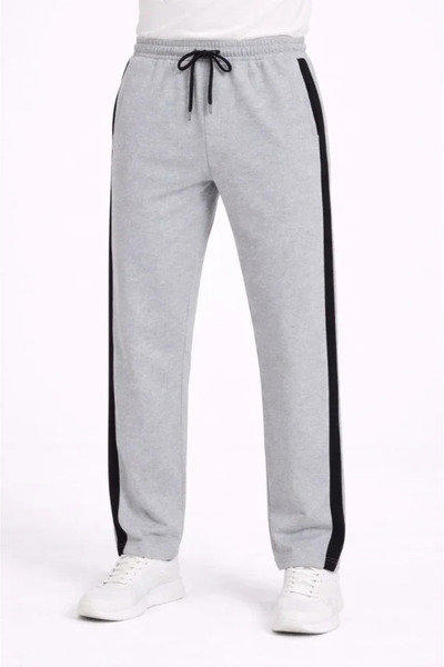 Kanonik Education بنطال رياضي رجالي بخطوط جانبية وساق أنبوبية مصنوع من 3 خيوط...