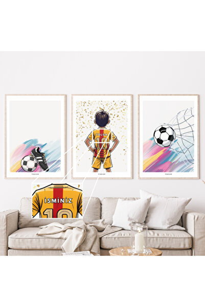 Pixaflair - Kişiye Özel Futbol Tablo - Çerçevesiz Dekor Poster