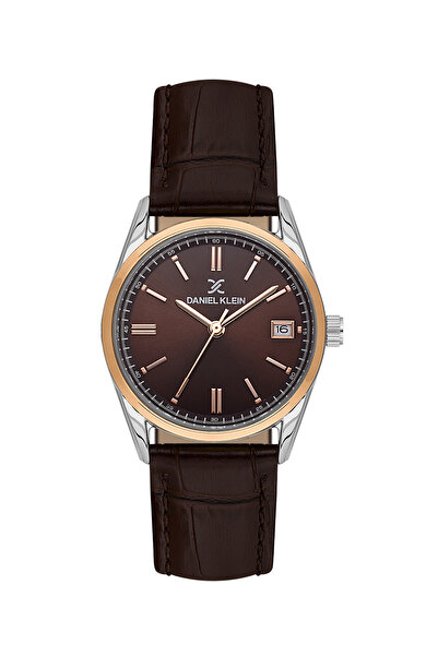 Daniel Klein Premium Dark Brown Leather Watch for Women DK.6.14135-6