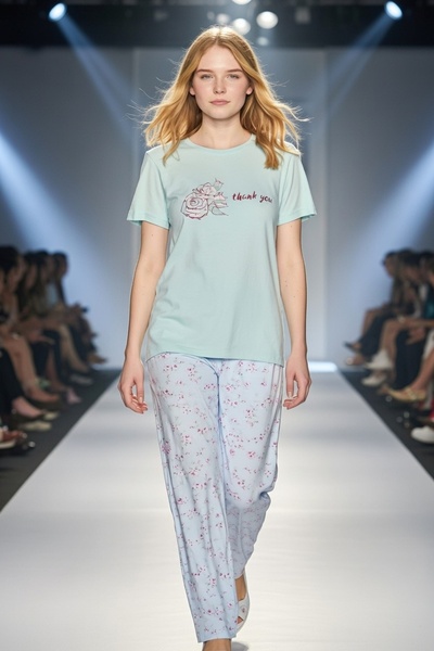 Aydoğan Γυναικείο κοστούμι πιτζάμες με κοντομάνικο πράσινο βισκόζη 240029