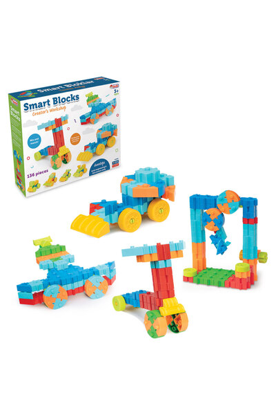 DEDE Akıllı Bloklar DEV BOY 136'lı | Okul Öncesi Yapı Oyuncağı & İnce Motor G...