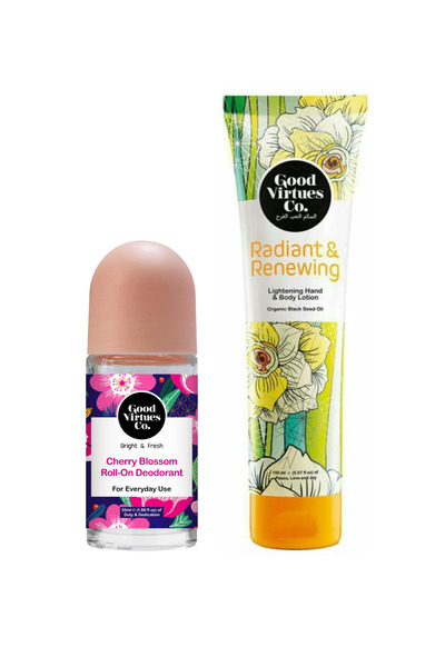 Good Virtues Co. Cherry Blossom Whitening and Refreshing Roll-On Deodorant fo...