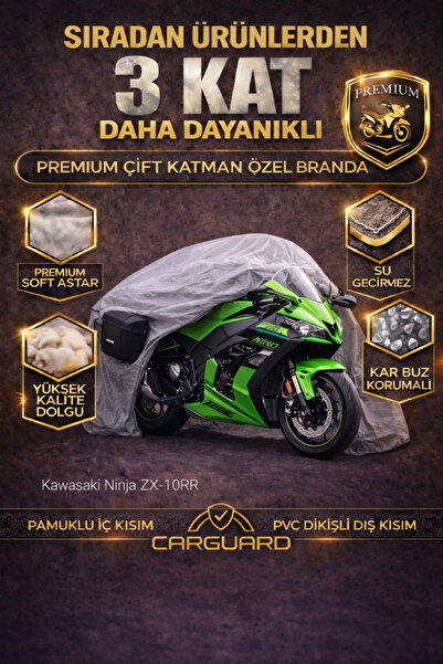CarGuard غطاء محرك دراجة نارية كاواساكي نينجا ZX 10RR قماش مجدّل - مصنوع من ا...