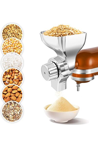 Choice ملحق مطحنة الحبوب المعدنية بالكامل مناسب لخلاط KitchenAid، مطحنة دقيق ...