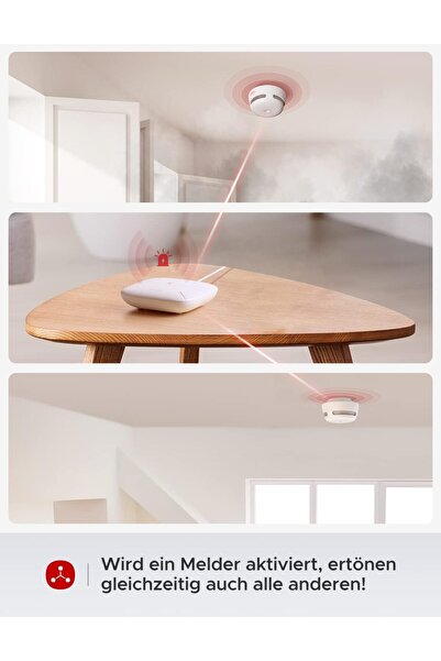 X-Sense XS01-M Duman Dedektörü SBS50 Baz İstasyonlu, TÜV Sertifikalı, Kablosu...