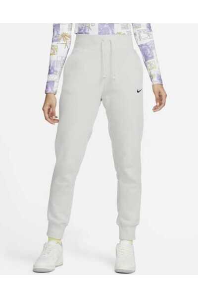 Nike Sportswear Fleece High Rise Kadın Gri Eşofman Altı