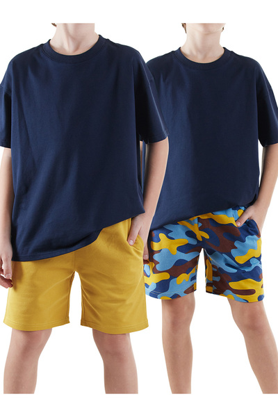 Denokids Boy's Basic 2 Pack Shorts