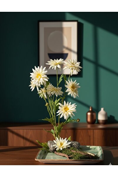 Flower Lüks Yapay Çiçek Koleksiyonu | Papatya Otantik Masa Dekoru