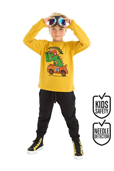 Denokids Racer Crocodile Boy T-shirt Pants Set