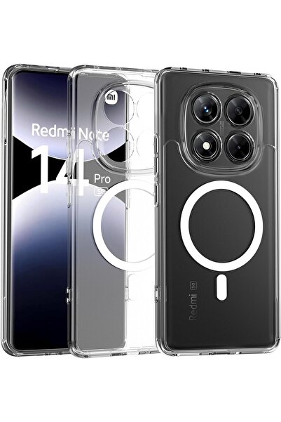 Nezih Case Redmi Note 14 Pro 4G-5G Uyumlu Magsafe Sarj Destekli Sararmaya Day...