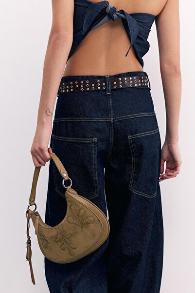 Pull & Bear Süslemeli omuz çantası