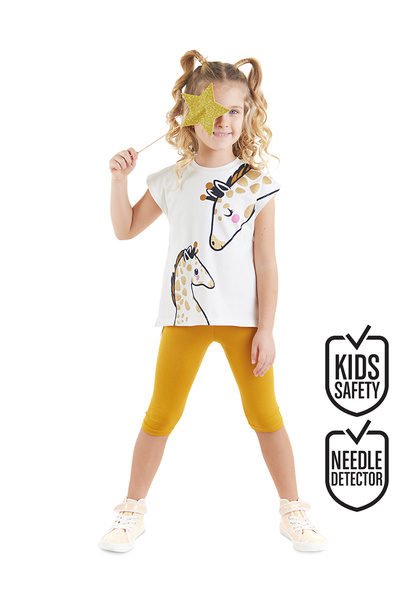 Denokids Set dresuri cu tunică pentru fete girafe