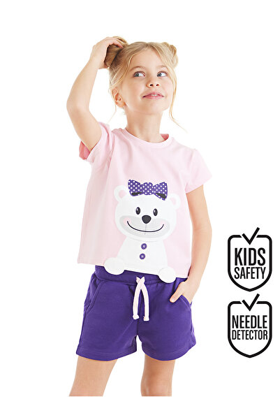 Denokids Σετ σορτς T-shirt Teddy Bear Girl