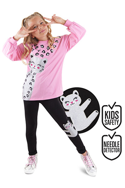 Denokids Girl's Leo Tights and T-Shirt Set