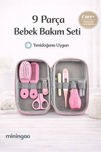 Miningaa 9 Parça Bebek Bakım Seti Anne Çantası İçin Düzenli Güvenli Seyahat D...