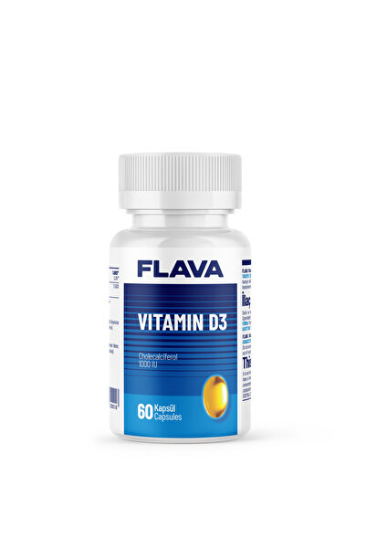FLAVA Vitamin D3 - 60 Kapsül