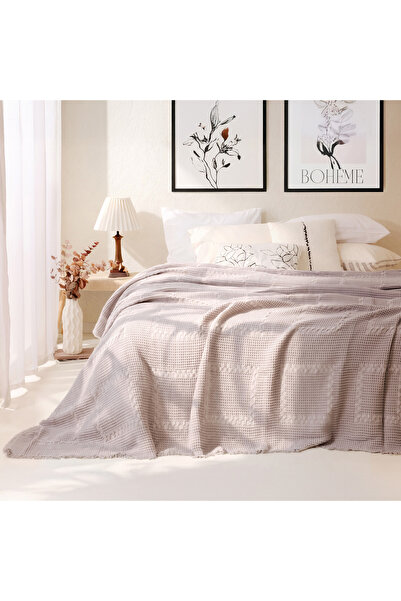 Evidea Cuvertură de pat dublă Soft Nako - Gri - 220x240 cm