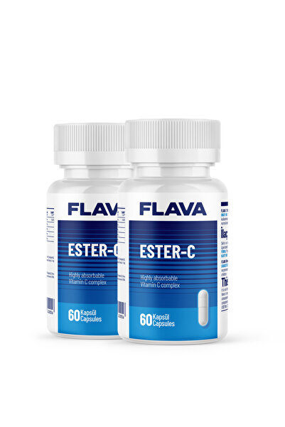 FLAVA Ester-c 500mg - 60 Kapsül X 2 Adet