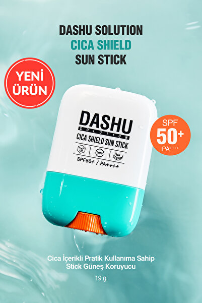 Dashu Cica-Containing, Practical, Stick Sunscreen Solution Cica Shield Sun St...