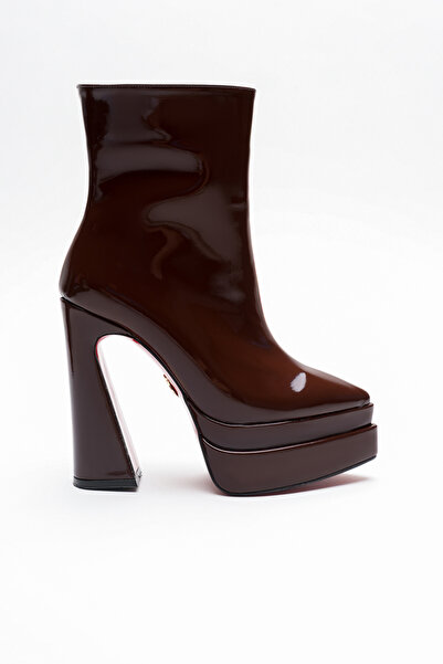 Ayakkabı Ateşi Cizme cu toc înalt cu platformă pentru femei Mojo din piele la...