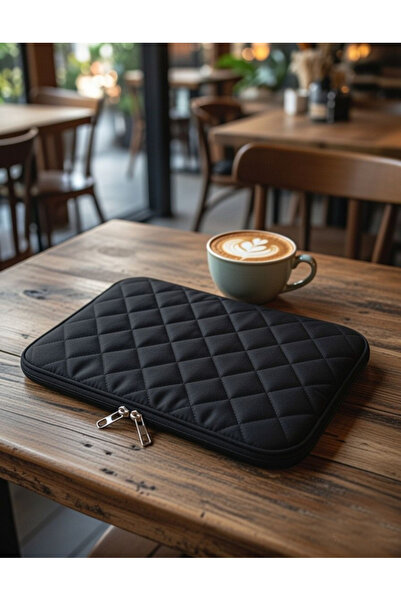 başkent çanta Laptop Case 11 Inch - 13 Inch Compatible Quilted Diamond Patter...