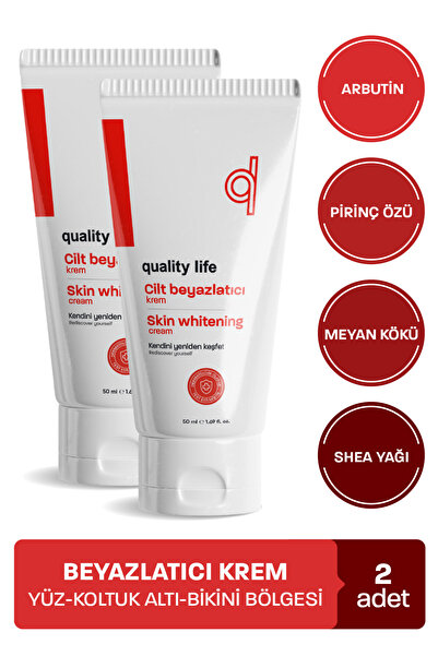 Quality Life 2 Adet Genital Bölge Beyazlatıcı - Koltuk Altı - Cilt Ten - Kara...