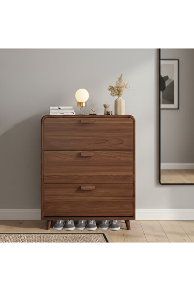 sharpdo Foldable Shoe Rack with Simple and Ultra-Slim Design, 3 Layers