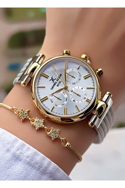 Daniel Klein New Season Steel Women's Watch and Bracelet with Gift