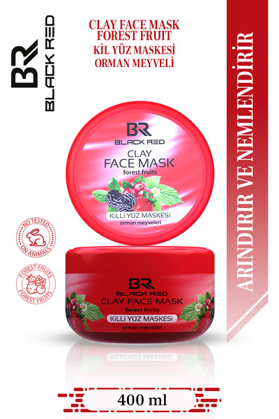 Black Red Br Kil Maskesi C Vitaminli Ve Gözenek Temizleyici Yüz Maskesi Orman...