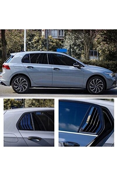 beyaztuning Volkswagen Golf 8 Kelebek Cam Kaplama Vizörü Parlak Siyah