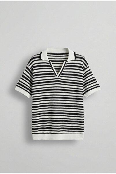 ablukaonline Ανδρικό T-Shirt Oversize με μισό γιακά και διχτυωτό ύφασμα, ελασ...