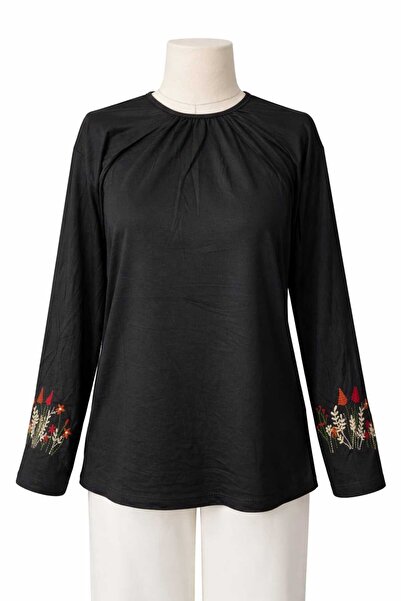 Nacar Moda Жіноча еластична блузка середнього віку і старше, чотири сезони, ч...