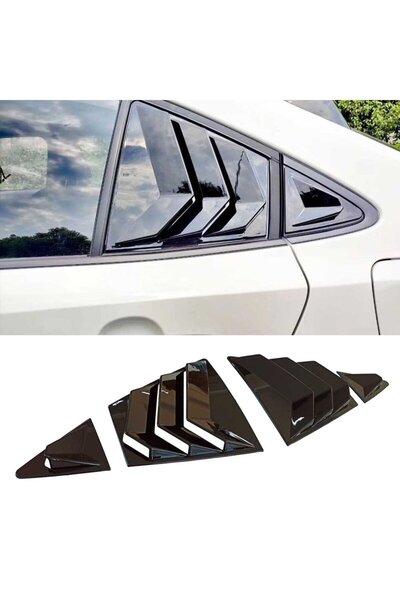 beyaztuning Toyota Corolla Kelebek Cam Kaplama Vizörü Parlak Siyah 2019+