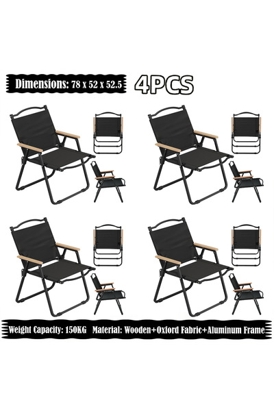 Generic Aluminum Frame Folding Camping Chair With Armrest for Travel Picnic B...