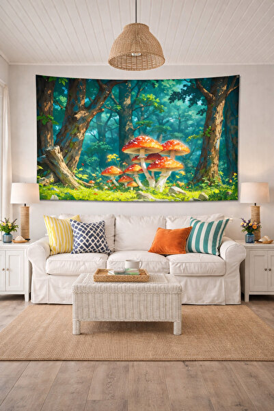 Vendini Kaliteli Kumaş Canlı Renkler Duvar Örtüsü Duvar Halısı Wall Tapestry