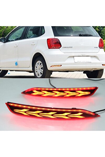 beyaztuning Volkswagen Polo Arka Sis Lambası Ledli 2014-2018 Arası Ağaç Model