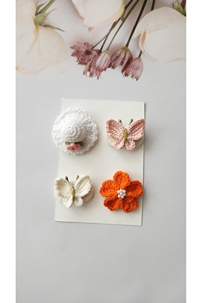 Baby Saçsız bebek tokası hediyelik set 4'lü