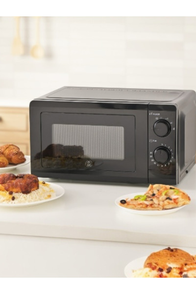 saif 17L 1700W Manual Control Microwave - Black