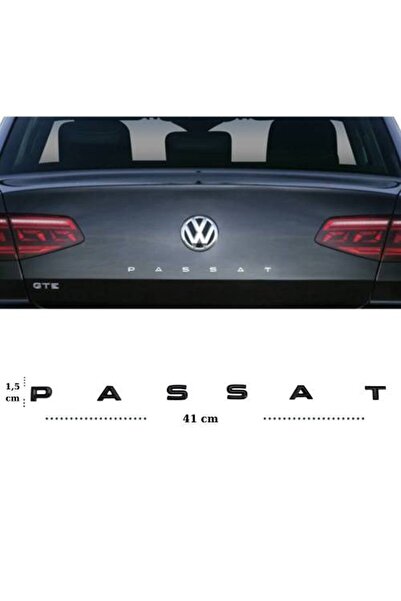 Niken Yeni Passat Yazısı Orjinal Siyah Volkswagen Passat Bagaj Yazısı